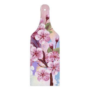Rosa Sakura på målningsbakgrund
