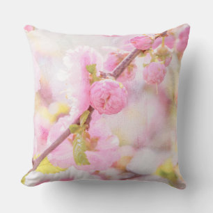 Rosa sakurablommor - Japanska körsbärsblommor Kudde