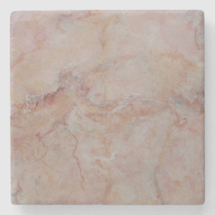 Rosa Salmon Coral Marble Stone Avslutar Underlägg Sten