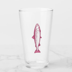 Rosa Salmon Trout Glass for Beer Drinkers Glaskopp