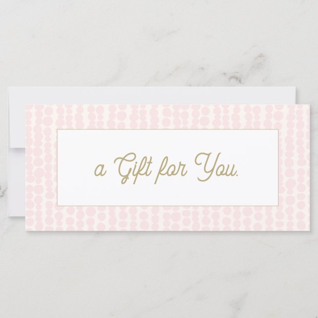 Rosa Salon Spa Gift-certifikat (Framsida)