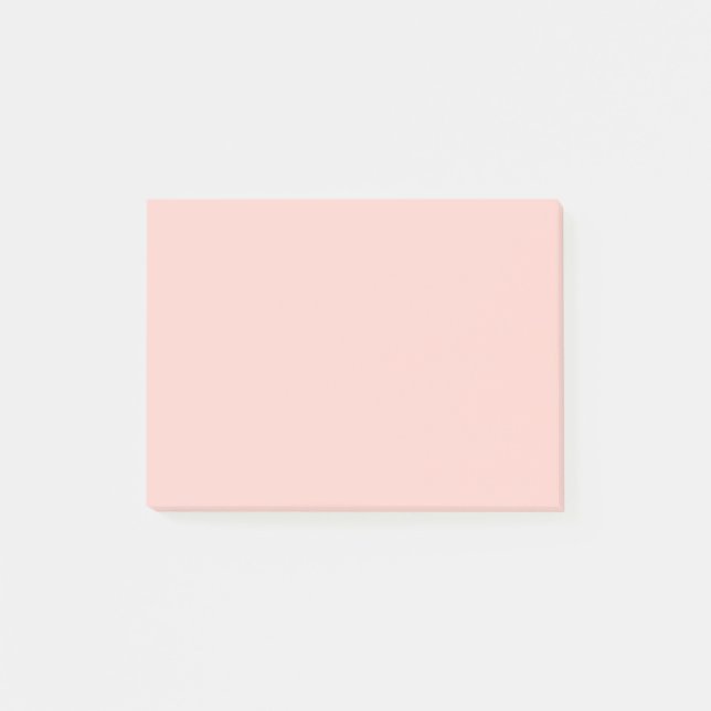 Rosa Salt Solid Färg Post-it Block (Framsida)