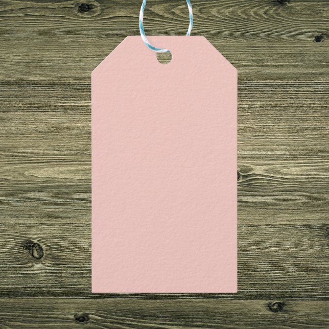 Rosa Salt Solid Färg Presentetikett (Skapare uppladdad)
