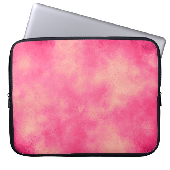 Rosa Sand Cloud Effect Electronics Bag Laptop Fodral (Framsidan)