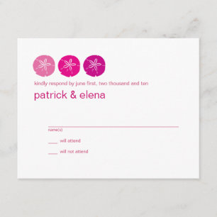 Rosa Sand Dollar, Beach Wedding OSA kort