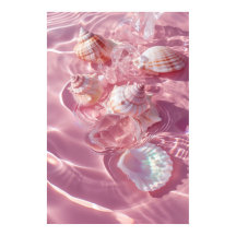 Rosa Sand och Seashells Mermaidcore Aesthetic