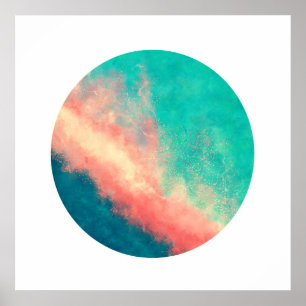 Rosa Sand Paradise (Zen Circle) Poster