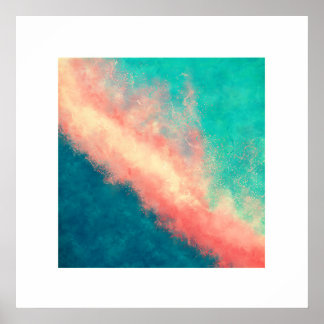 Rosa Sand Paradise (Zen Square) Poster