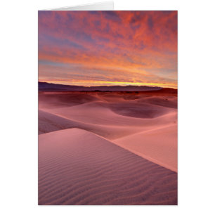 Rosa sanddyner, Death Valley, CA Hälsningskort
