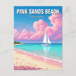 Rosa Sands Beach Bahamas Travel Vykort