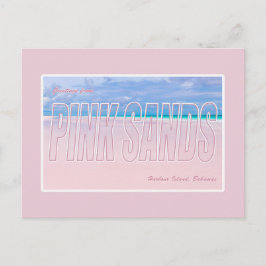 Rosa Sands, Harbour Island, Bahamas Postcard Vykort