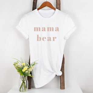 Rosa sandstens typografi Gravid mamma björn T Shirt