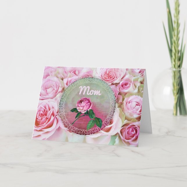 Rosa säng av romors dag kort (Framsida)