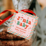 Rosa Santa Baby, julklapp för babykläder Gåvor Etiketter<br><div class="desc">Lägg till en festlig beröring till ditt babyduschtema i Santa Baby med vår Personlig Rosa Santa Baby, babyfavorittaggar för julgranar. Perfekt till julbabyduschen firande, dessa charmerande märkre är ett bra sätt att tacka dina gäster. Idealisk för julens temade babyduschidéer, de för med sig en glatt helgdag vibe. Oavsett om du...</div>