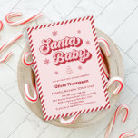 Rosa Santa Baby, julklapp för babykläder Inbjudningar<br><div class="desc">Gratulera till det kommande glädjesammanträdet med den vackra juljubiskupbjudan från Santa Baby. Perfekt för ett tema för babyduschen i Santa baby... -... -... ... ... ... ... ... ... ... ... ... ... ... ... ... ... ... ... ... ... ... ... ... ... ... ... ... ... ... ......</div>