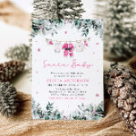 Rosa Santa Baby-julklappen Baby Shower Inbjudningar<br><div class="desc">Få redot att fira med lite helgdag magi med vår Rosa julklappsinbjudan i julklappen för barn! 🎅 Den här söta och festliga designen har barnkläder som hänger på en charmig rosa clothesline, parad med ett sött jultema, perfekt för en helgdag-inspirerad babydusch. De mjuka rosorna ger en varm och glatt känsla...</div>