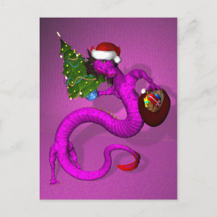 Rosa Santa Dragon Helg Vykort
