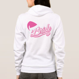 Rosa Santa Hat Bride Sweat vit T Shirt