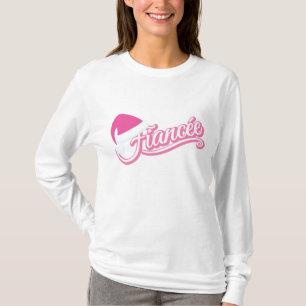 Rosa Santa Hat Fiancée Långärmad T-Shirt white