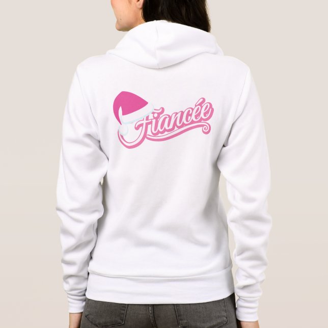 Rosa Santa Hat Fiancée Sweat Shirt white T (Baksida)