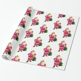 Rosa Santa on White jul Presentpapper