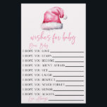 Rosa Santa Önskemål for Baby Shower Activity Brevpapper<br><div class="desc">Det är Rosa Jultomten,  som är jultomten Önskemål för Baby Activity Lakan. Kära Baby,  jag hoppas att du...  Babyduschspel,  babyduschspel,  babyduschaktivitet,  babyduschaktiviteter,  babydusch för flickpojke</div>