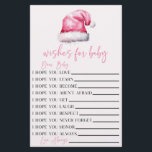Rosa Santa Önskemål for Baby Shower Activity Brevpapper<br><div class="desc">Det är Rosa Jultomten,  som är jultomten Önskemål för Baby Activity Lakan. Kära Baby,  jag hoppas att du...  Babyduschspel,  babyduschspel,  babyduschaktivitet,  babyduschaktiviteter,  babydusch för flickpojke</div>