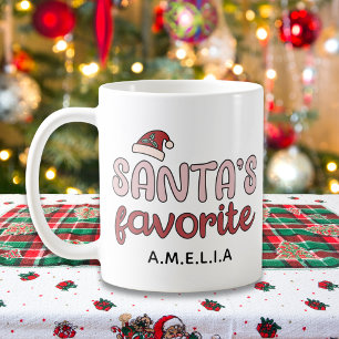 Rosa Santas Favorite-Anpassningsbar Kaffemugg