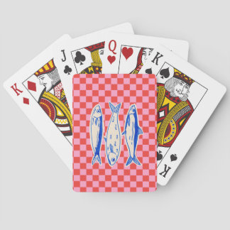 Rosa sardin färg pop casinokort