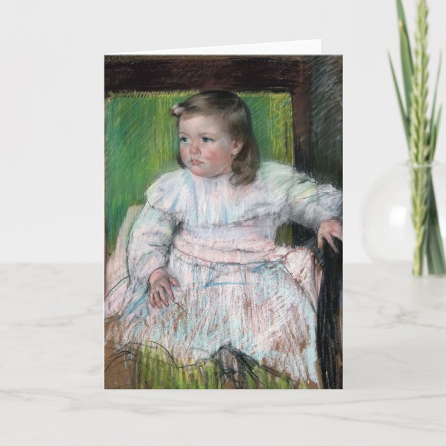 Rosa Sash, Mary Cassatt Kort (Framsida)