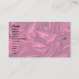 Rosa Satin Heart! Visitkort