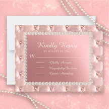 Rosa Satin Pearls Quinceañera OSA Postcard