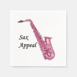 Rosa Sax Cocktail Papper Napkins Pappersservett