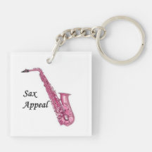 Rosa Saxophone Keychain