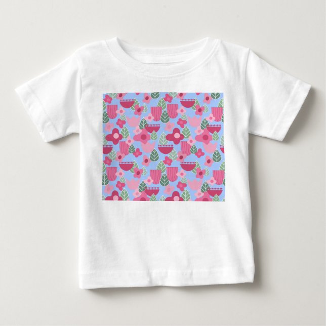 Rosa Scandinavian Vår T Shirt (Framsida)