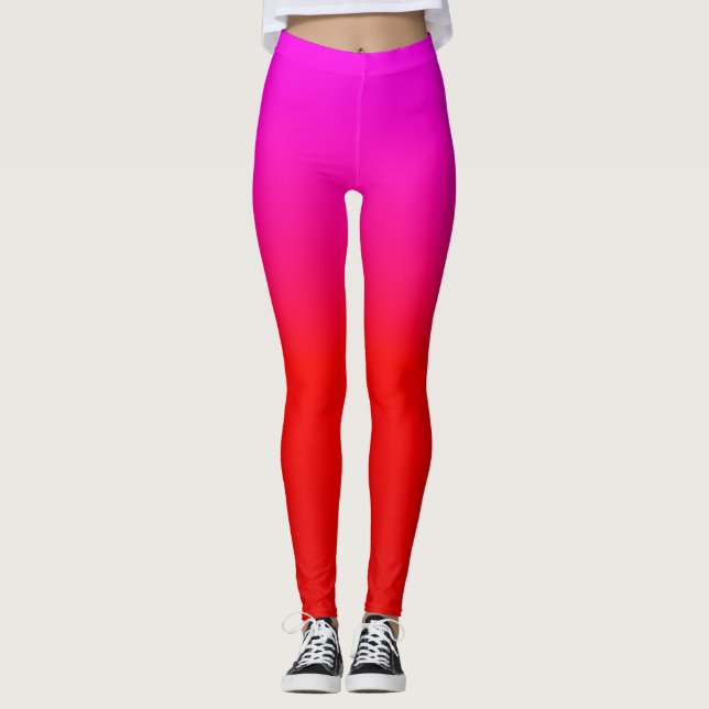 rosa, scarlet, rött, rosa leggings (Framsida)