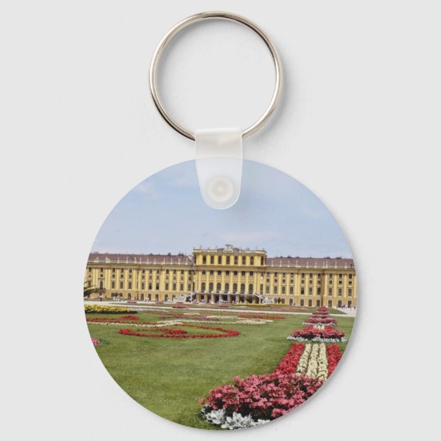 Rosa Schonbrunn Castle, Wien, blommor från Österri Nyckelring (Framsida)