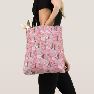 Rosa School Supply Tote | Lärarklassrumsbok Tygkasse