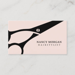 Rosa Scissor Hairstylist Visitkort