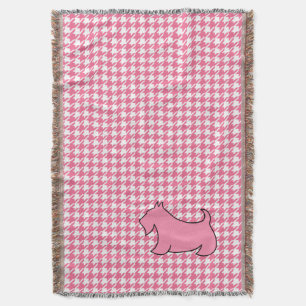 Rosa Scottish Terrier Scotty Hund Bedroom Blanket Mysfilt