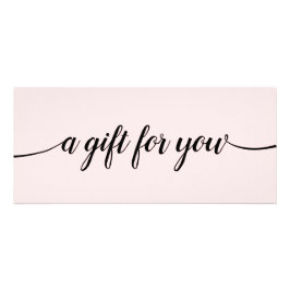 Rosa Script Calligraphy Salon SpGift-certifikat Reklamkort