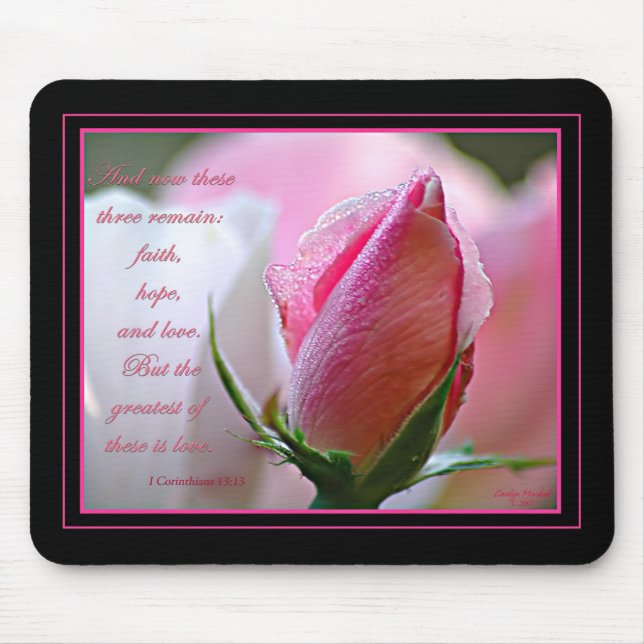 Rosa Scripture Mousepad Musmatta (Framsidan)