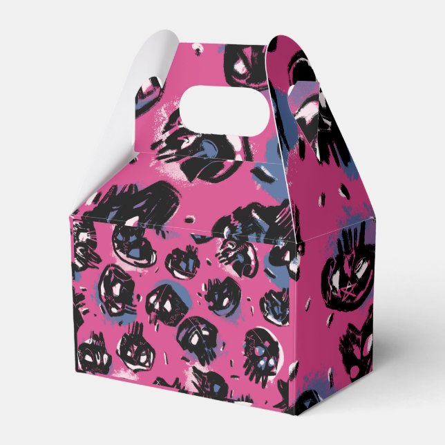 Rosa scull-ekolod och Party-leveranser Party Presentaskar (Framsidan Sidan)