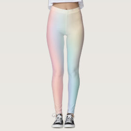 Rosa Sea Grönt Pastel Ombre Leggings