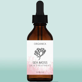 Rosa Sea Moss Skin Care Labels Fraktsedel