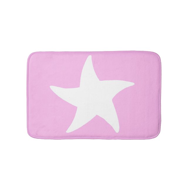 Rosa Sea Star Bath Mat Badrumsmatta (Framsidan)