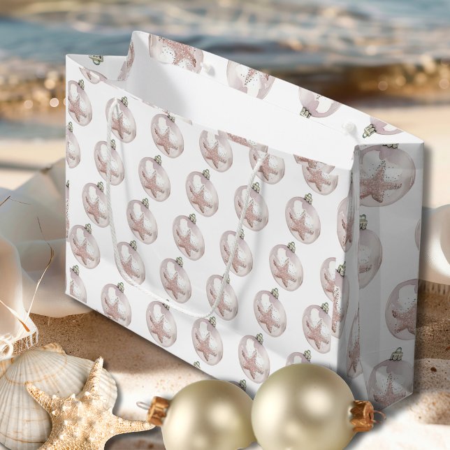 Rosa Sea Star Ornament Mönster Gift Bag (Pink Sea Star Ornament Pattern Gift Bag)