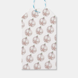 Rosa Sea Star Ornaments Mönster Gift Märkre Presentetikett