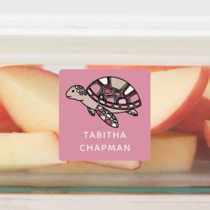 Rosa Sea Turtle Klistermärke