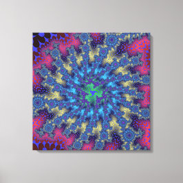 Rosa Seafoam Burst Canvastryck